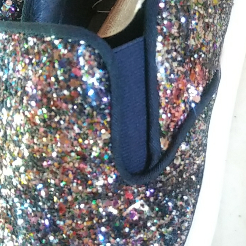 Multicolor Glitter Textile Material Sneakers - image 8